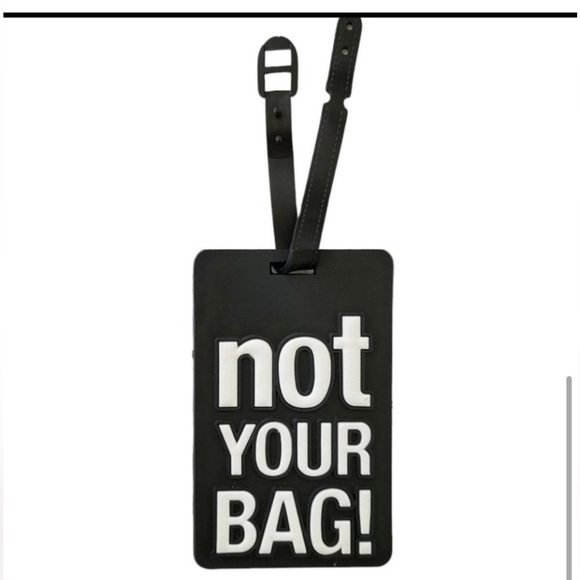 NEW Black Luggage Tag - Not Your Bag! - Picture 4 of 4